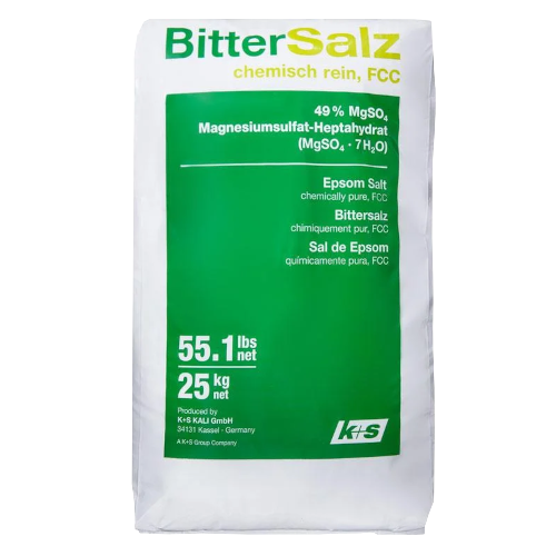 Bitterzout Epsom FCC 20 zakken € 25.00 per zak € 605.00